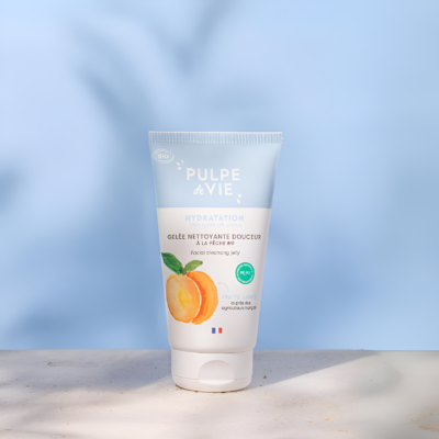 certified peach facial cleanser ORGANIC